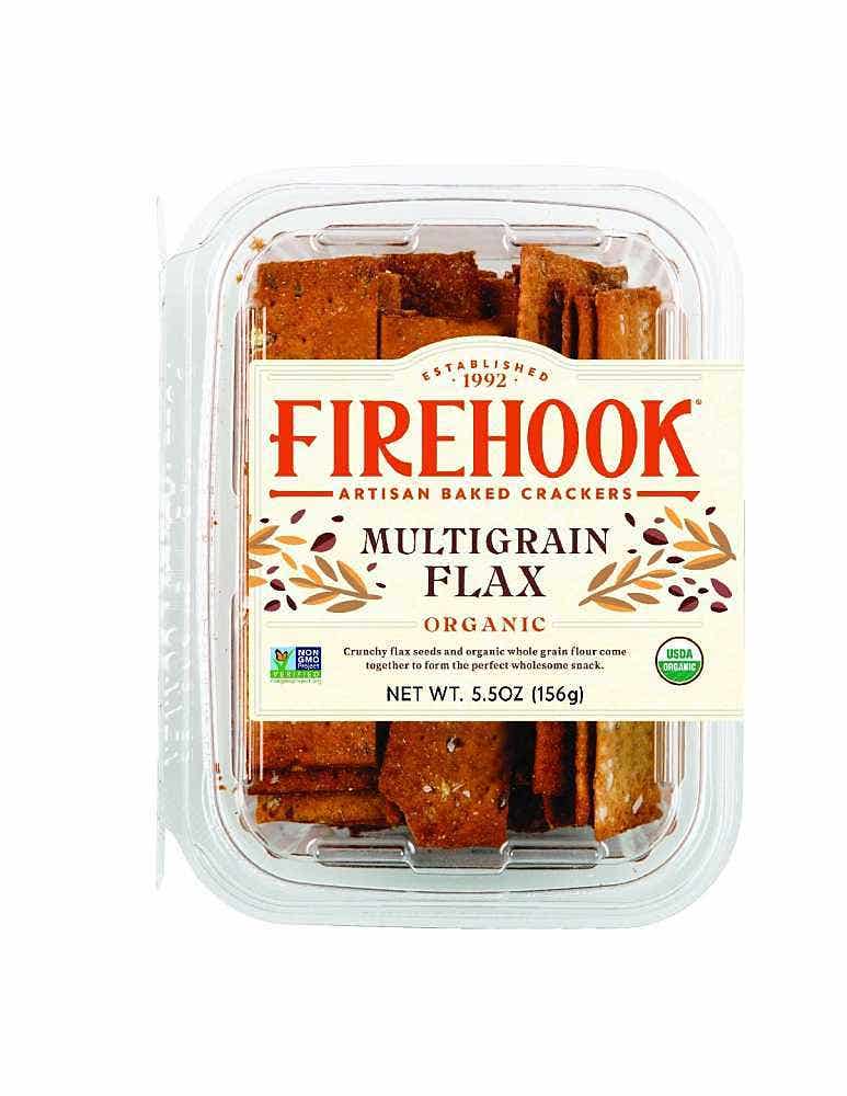 Wholesale Firehook Multigrain Flax Crackers Organic 5.5 Oz- Bulk