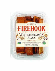 Wholesale Firehook Multigrain Flax Crackers Organic 5.5 Oz- Bulk