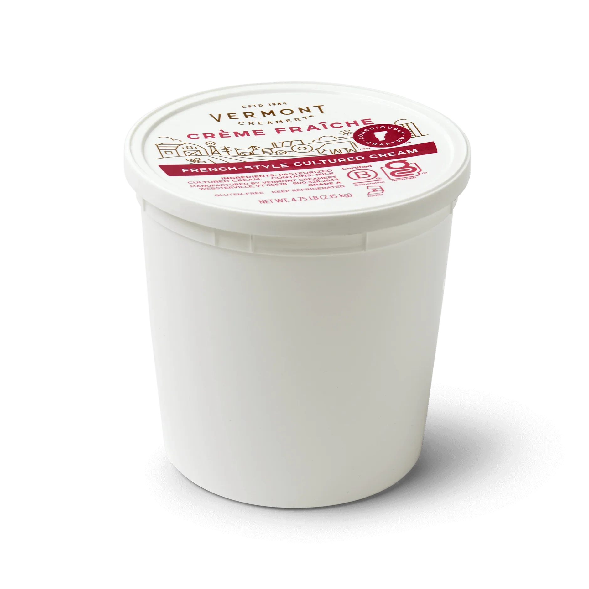 Wholesale Vt Creamery Case Creme Fraiche- Bulk
