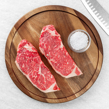 Wholesale Fells Point Meats Pr Strip Steak Boneless Center-Cut 14oz 14oz- Bulk