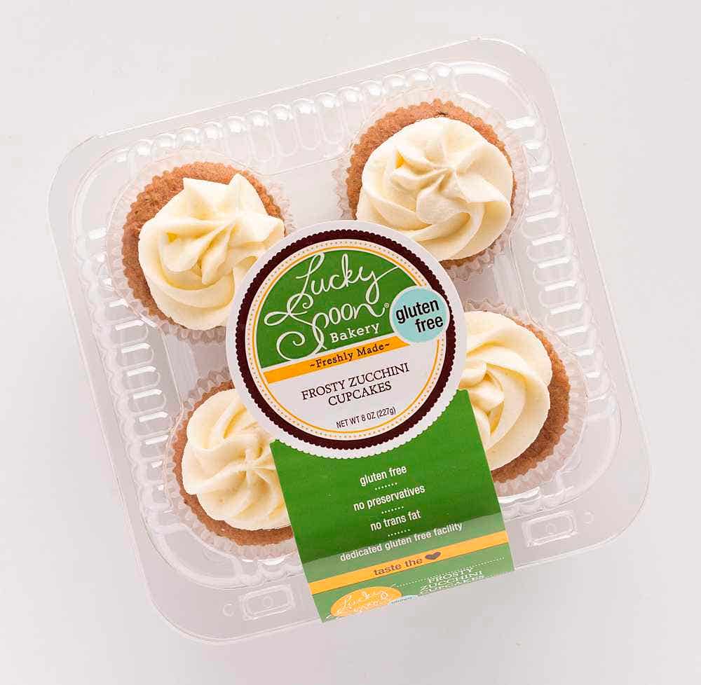 Wholesale Lucky Spoon Bakery Frosty Zucchini Cupcake 8 Oz- Bulk