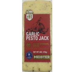 Wholesale Meister Cheese Company Garlic Pesto Jack Cuts 6 Oz- Bulk