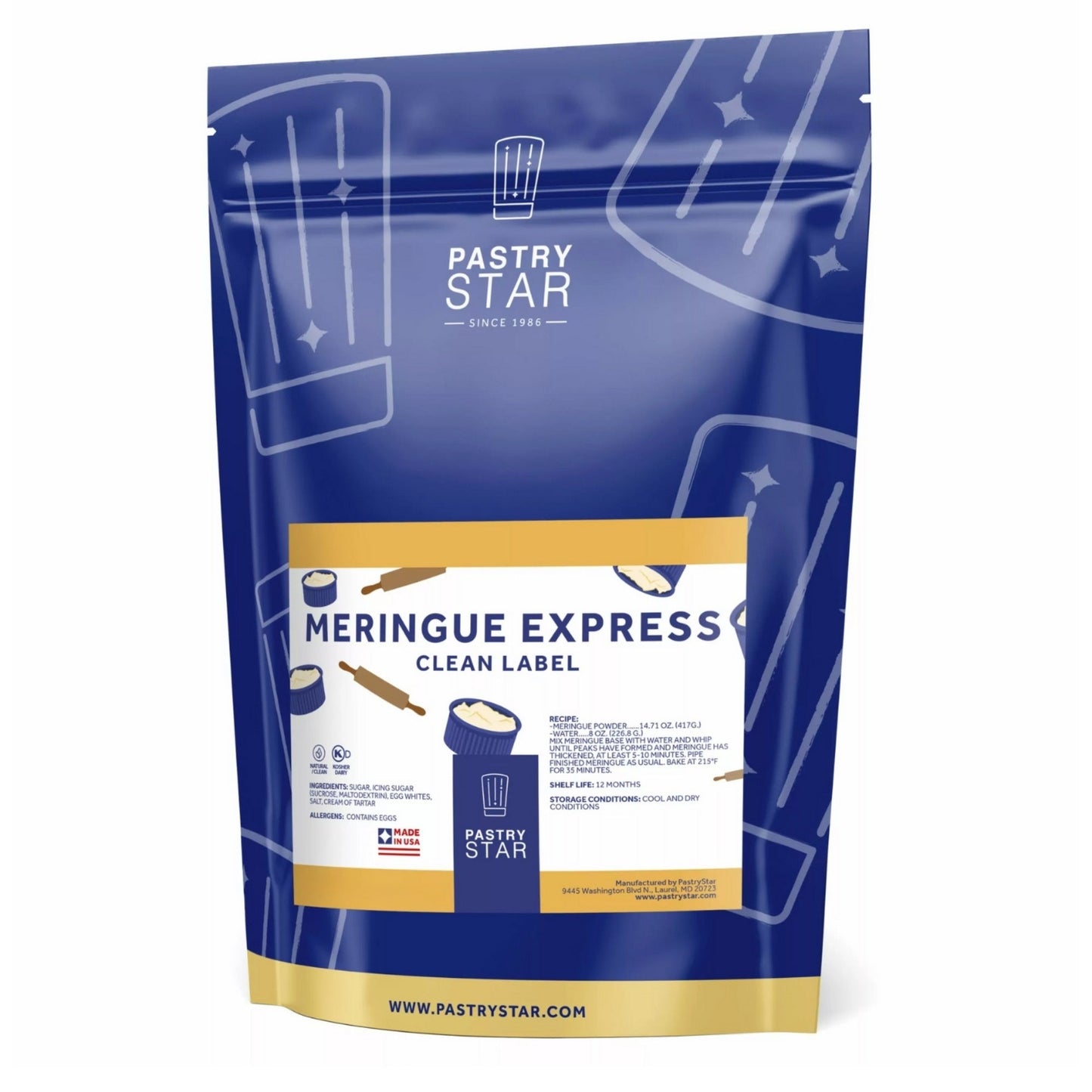 Wholesale Pastry Star Meringue Powder 5 Lb 5lb- Bulk