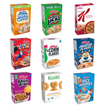 Wholesale Kellogg's Assorted Breakfast Cereals 1oz- Bulk