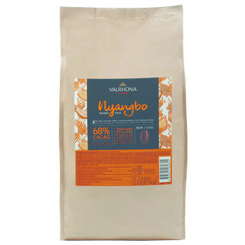 Wholesale Valrhona 68% Nyangbo Dark Chocolate- Single Origin Ghana 3kg- Bulk