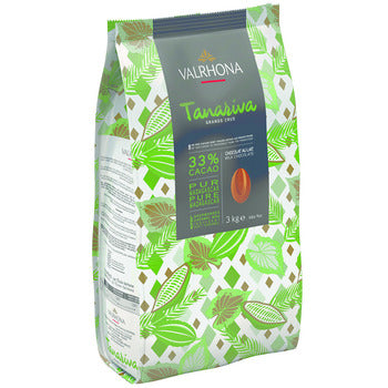 Wholesale Valrhona 33% Tanariva Milk Chocolate- Single Origin Madagascar 3kg- Bulk