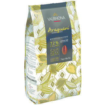 Wholesale Valrhona 72% Araguani Dark Chocolate - Single Origin Venezuela 3kg- Bulk