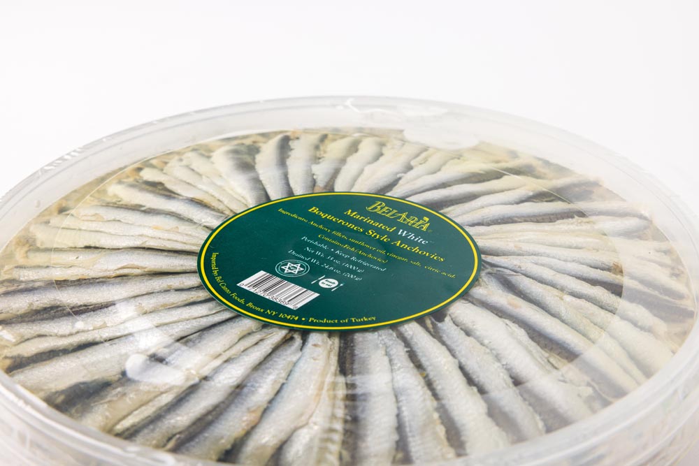 Wholesale BelAria Marinated White Anchovies Boquerones 2.2lb- Bulk