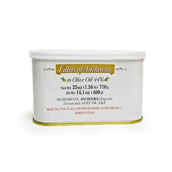 Wholesale Recca Anchovies in Oil 25oz- Bulk