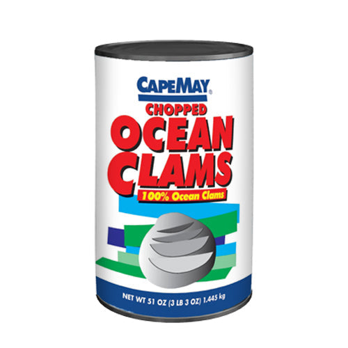 Wholesale Cape May Chopped Ocean Clams 51oz- Bulk
