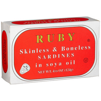 Wholesale Ruby Sardines Boneless Skin-Off 4.38oz- Bulk