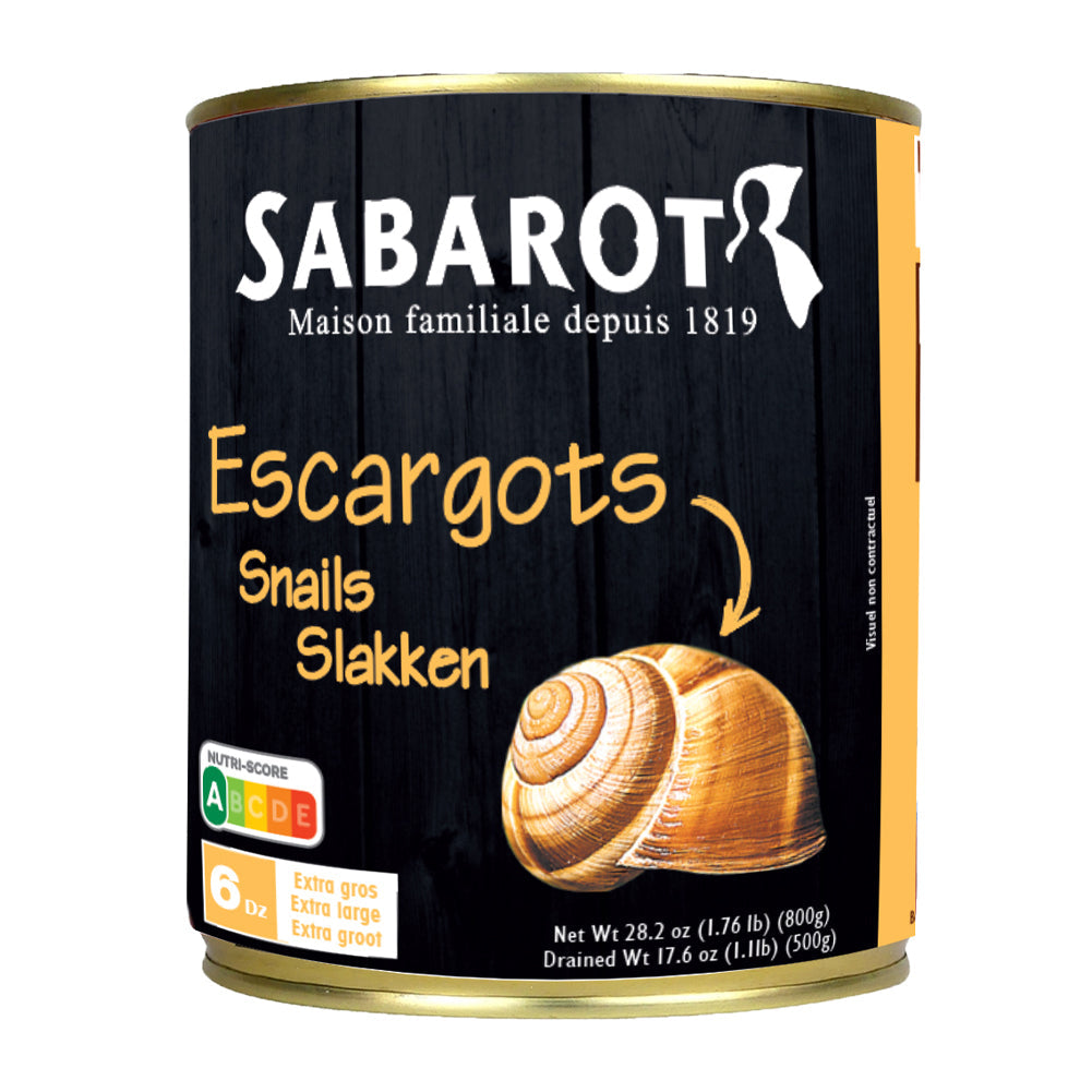 Wholesale Sabarot Extra Large Helix Snails 28oz- Bulk
