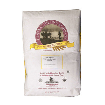 Wholesale Central Milling Organic Wheat Flour Type 110 50lb- Bulk
