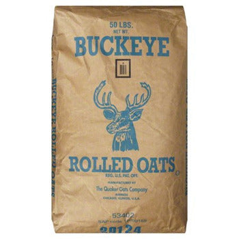 Wholesale Buckeye Rolled Oats 50lb- Bulk