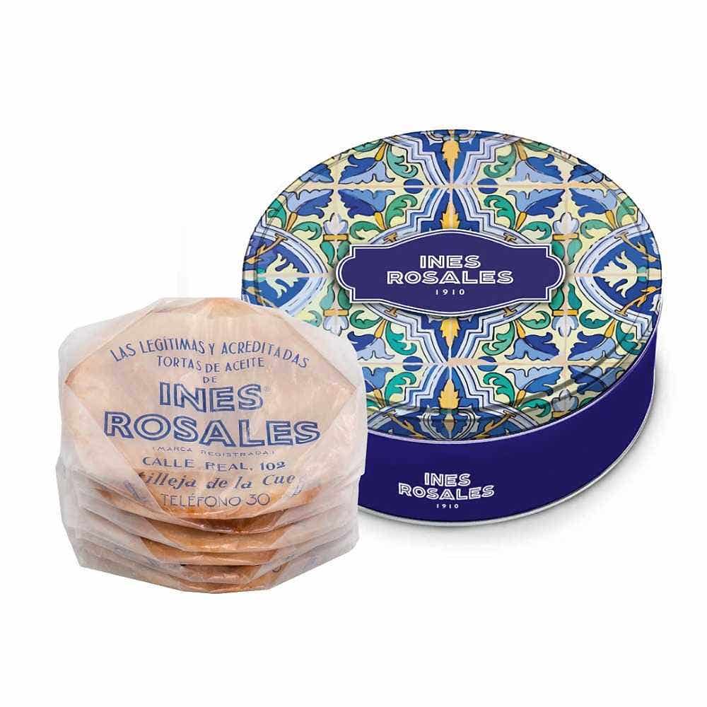 Ines Rosales Original Oil Tortas Gift Tin Box 5.29 Oz