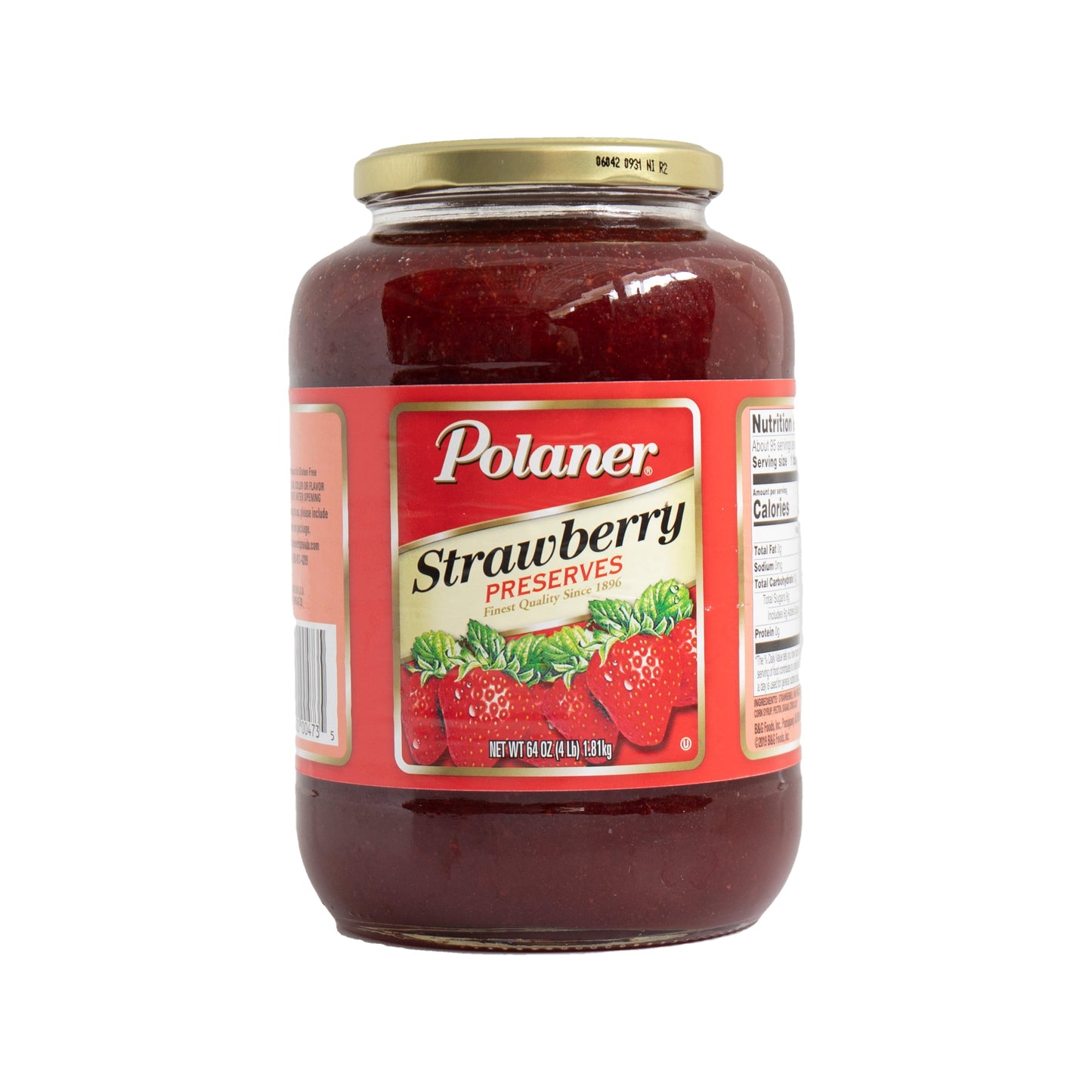 Wholesale Polaner Strawberry Preserves 4lb- Bulk