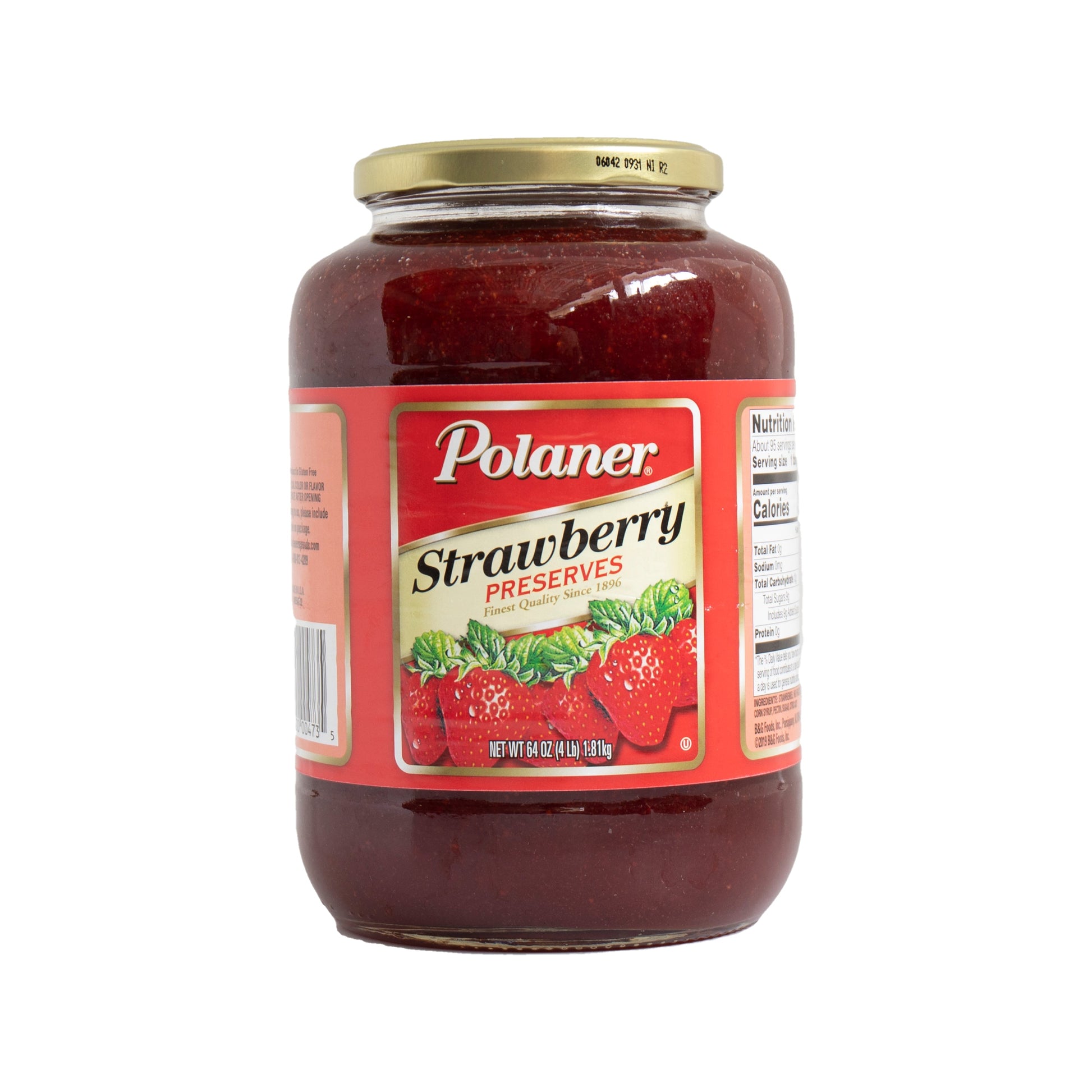 Wholesale Polaner Strawberry Preserves 4lb- Bulk