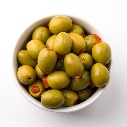 Wholesale BoxNCase Stuffed Spanish Queen Olives- Bulk