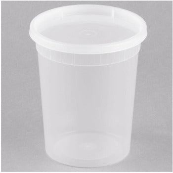 Wholesale Dix Farms Plastic Take-Out Container 32oz- Bulk