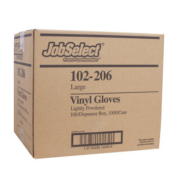 Wholesale Foodhandler Large Pre Powdered Vinyl Gloves- Bulk
