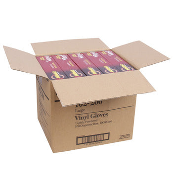 Wholesale Foodhandler Large Pre Powdered Vinyl Gloves- Bulk