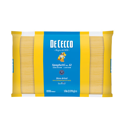 Wholesale De Cecco Dried Spaghetti Pasta 5lb- Bulk