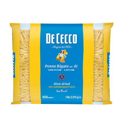Wholesale De Cecco Dried Penne Rigate Pasta 5lb- Bulk