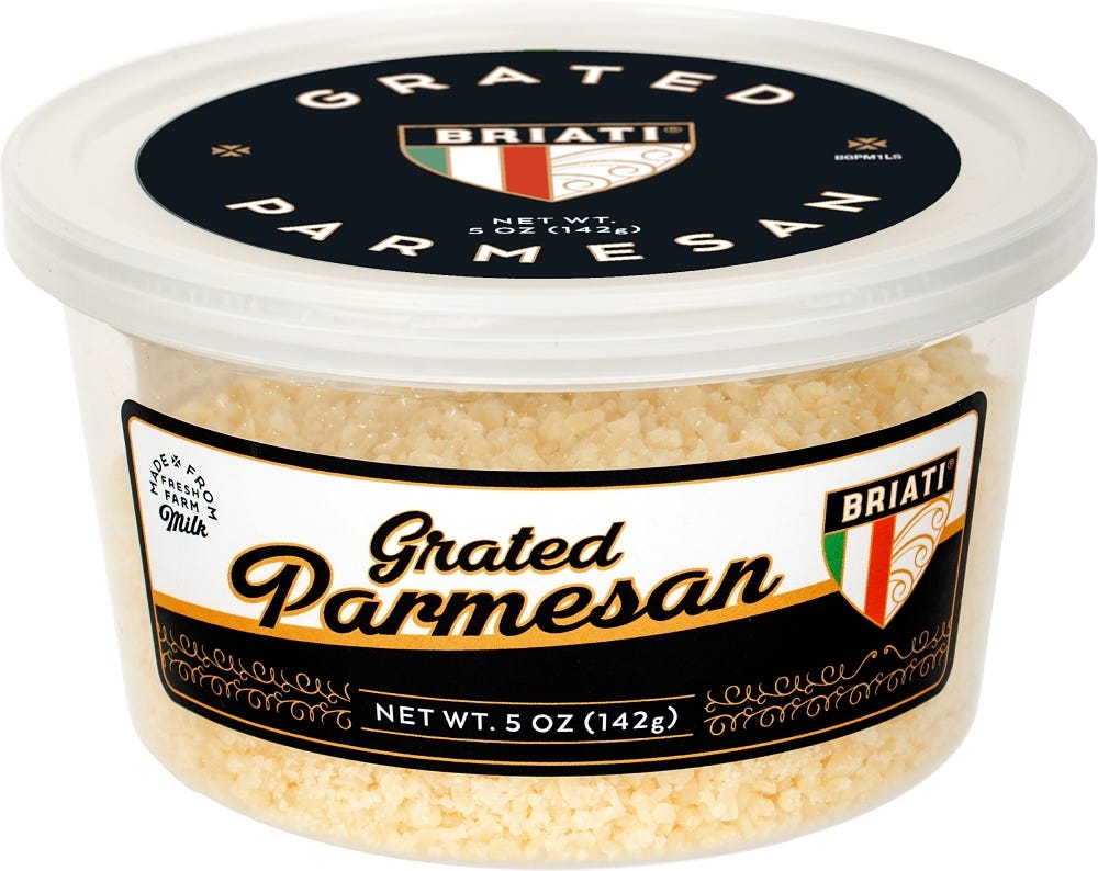 Wholesale Hampton Cheese Parmesan Grated 5 Oz- Bulk