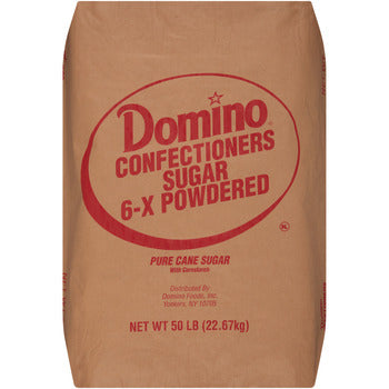 Wholesale Domino 6x Confectioners Sugar 50lb- Bulk