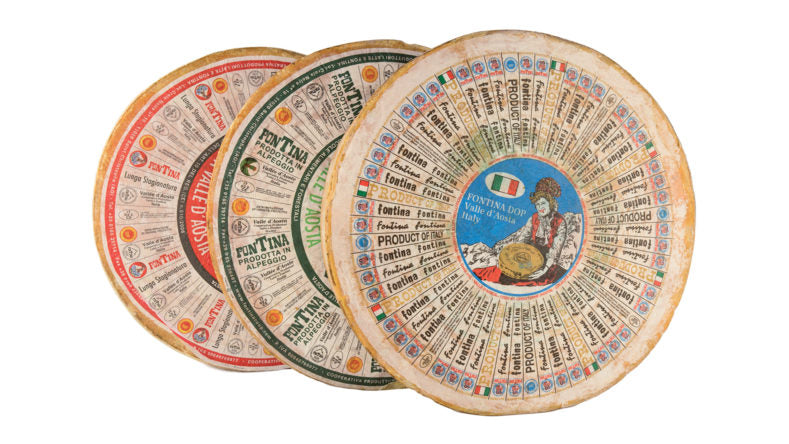 Wholesale Guffanti Fontina Val D'Aosta DOP Cheese - 20 LB Wheel- Bulk