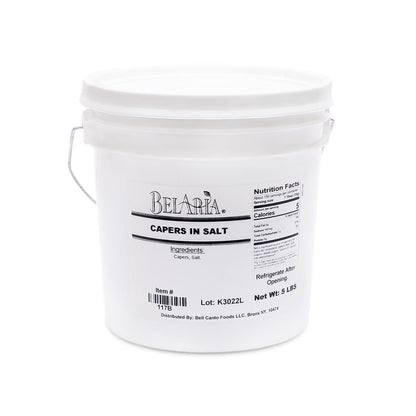 Wholesale BoxNCase Capers in Salt 5lb- Bulk