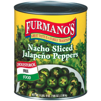Wholesale BoxNCase Sliced Nacho Jalapeno Peppers #10can- Bulk