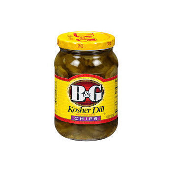 Wholesale B&G Krinkle-Cut Dill Pickle Chips- Bulk