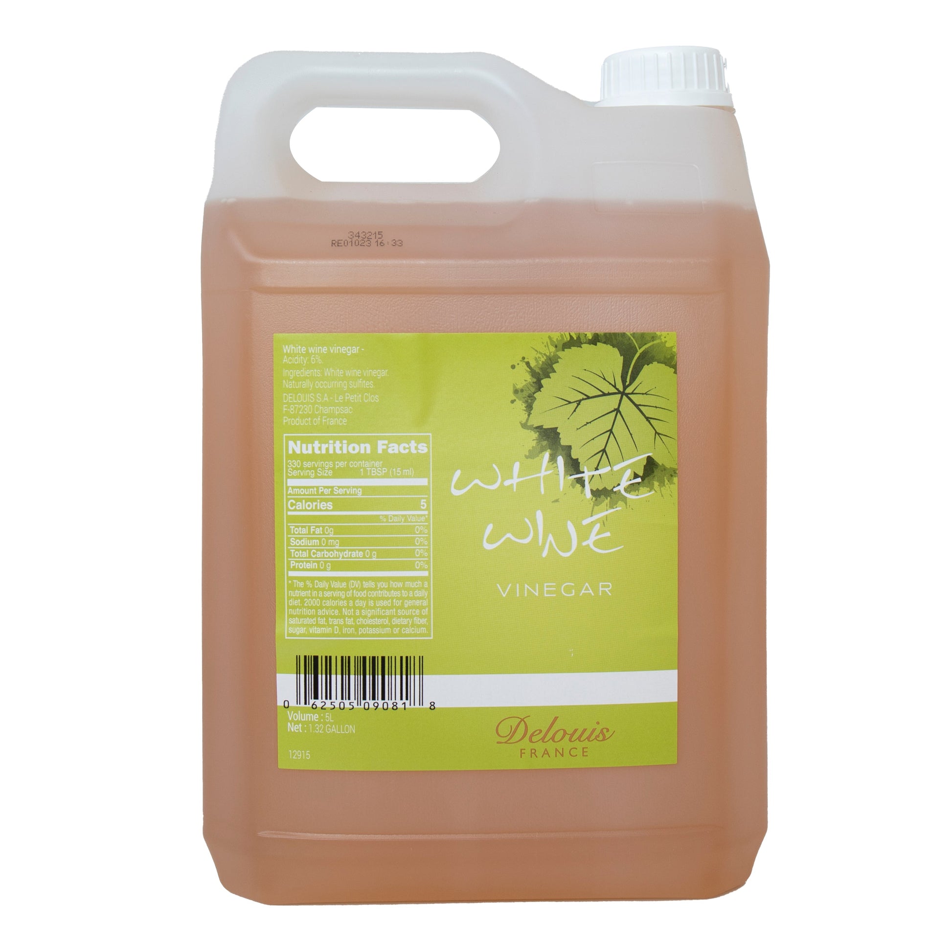 Wholesale Delouis White Wine Vinegar- Bulk