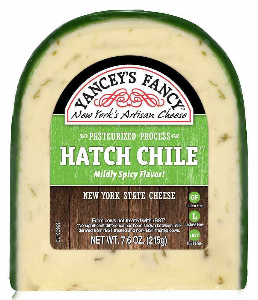 Wholesale Yancey's Fancy Hatch Chili Cheddar Wedge 7.6 Oz- Bulk