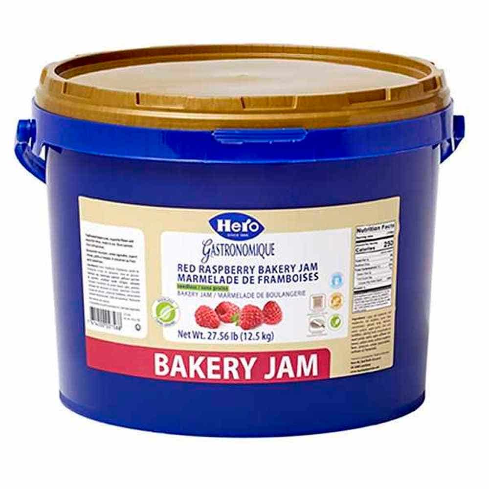 Wholesale Hero Raspberry Bakery Jam Without Seeds 27.5 Lb- Bulk