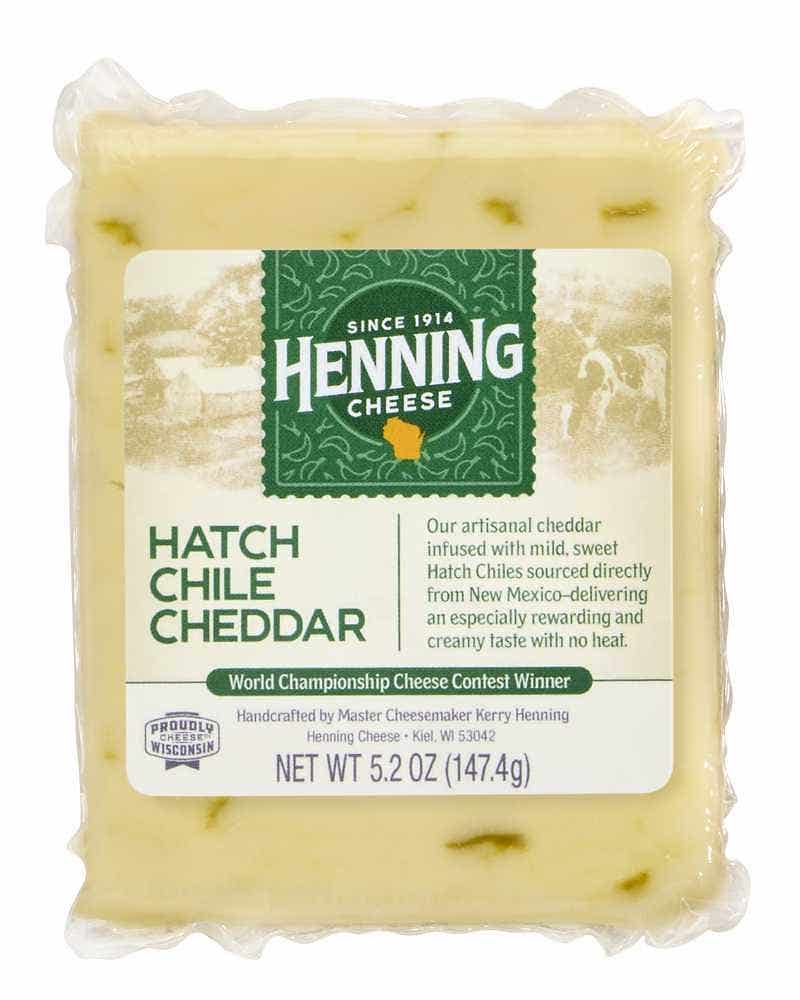 Wholesale Henning's Hatch Chile Cheddar Cheese 5.2 Oz- Bulk
