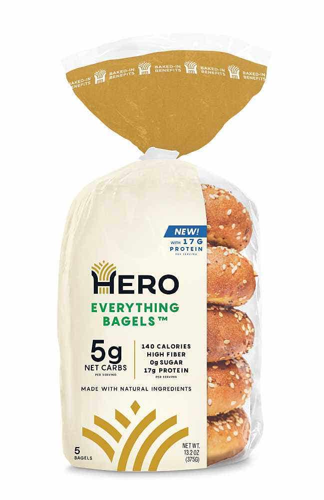Wholesale Hero Bread Everything Bagels 13.2 Oz- Bulk