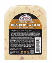 Wholesale Yancey's Fancy Smoked Bacon Horseradish Cheddar Wedge 7.6 Oz- Bulk