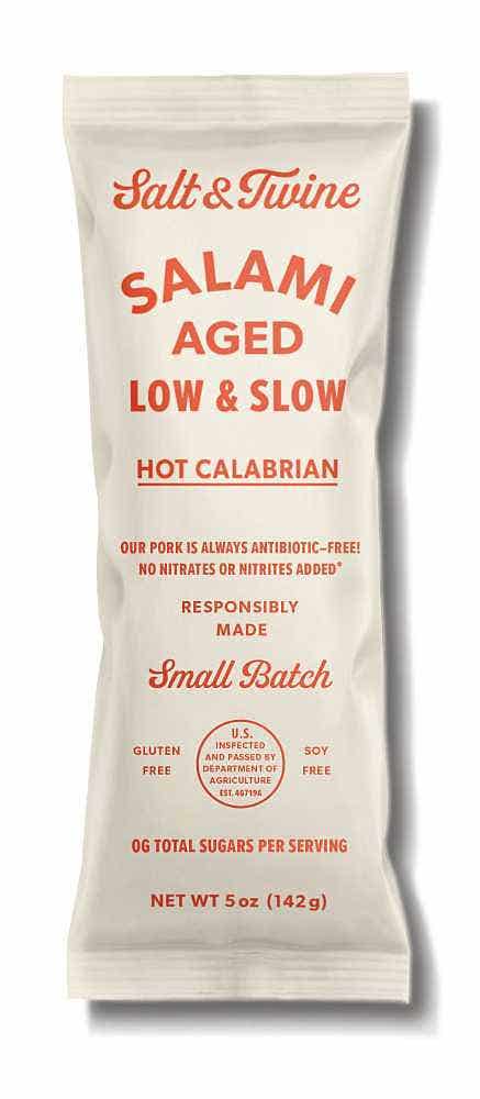 Wholesale Salt & Twine Hot Calabrian Salami 5 Oz- Bulk