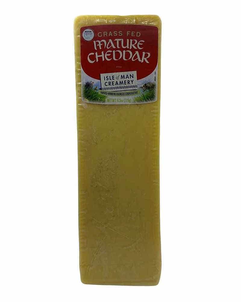 Wholesale Isle Of Man Creamery Mature Cheddar Grass Fed 5.5 Lb- Bulk