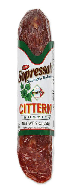 Wholesale Citterio Hot Small Sopressata | 9 oz- Bulk