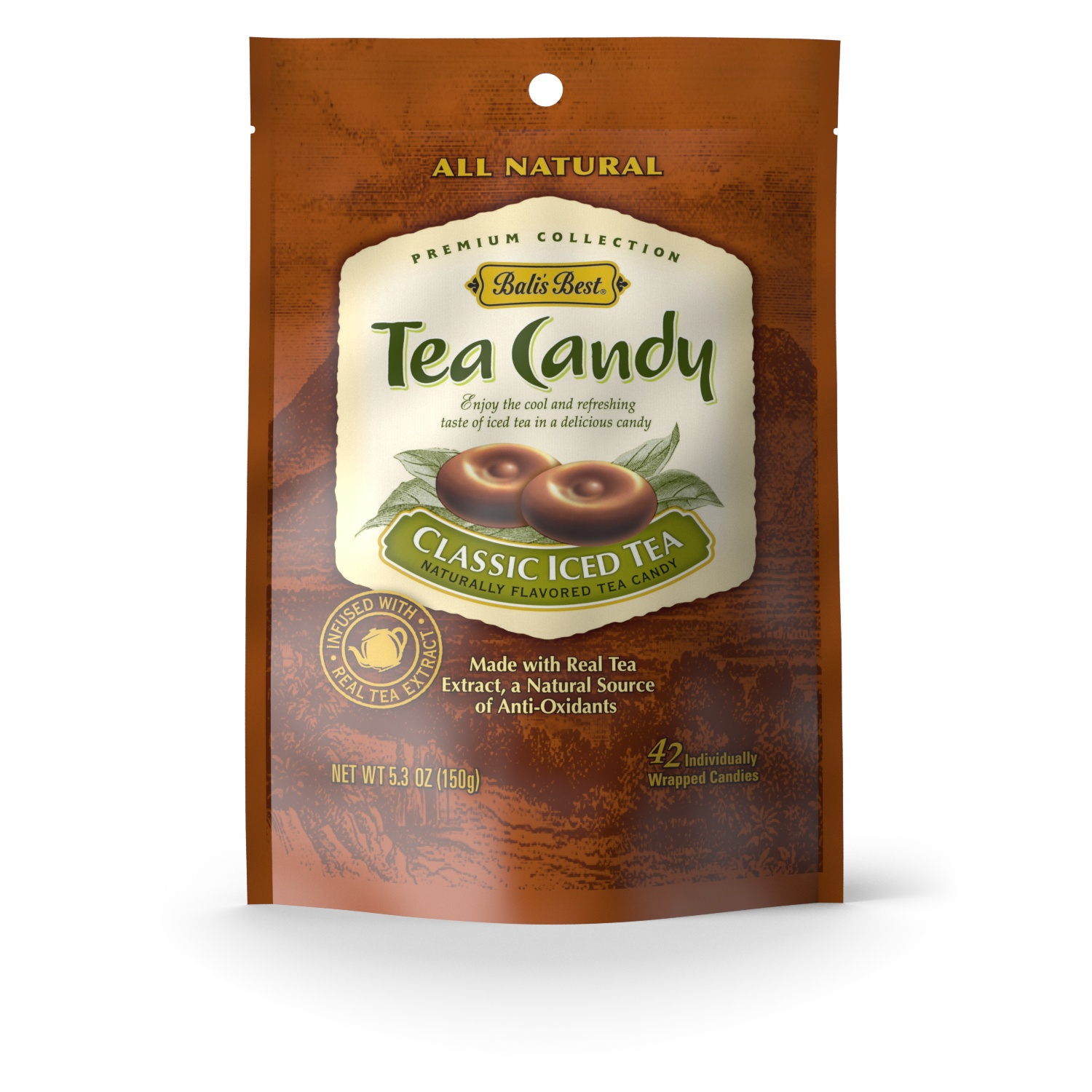 Wholesale Bali’S Best Classic Iced Tea Candy 5.3 oz Bag- Bulk