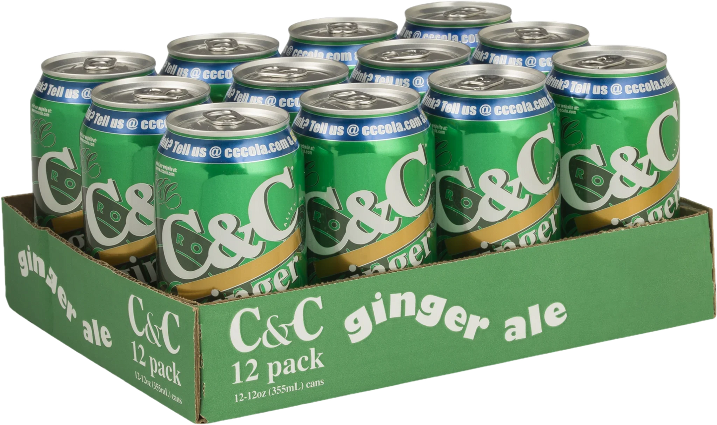 Wholesale C & C Ginger Ale | 12 oz- Bulk
