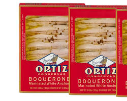 Wholesale Ortiz Boquerones White Anchovies 110 Grams- Bulk