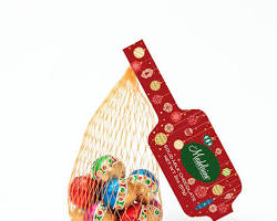 Wholesale Madelaine Chocolate 2 Oz. Christmas Balls Mesh Bag (3 Tubs)- Bulk