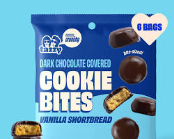 Wholesale Tazzy Dark Chocolate Covered Shortbread Cookie Bites - 1 OZ Snack Pack- Bulk