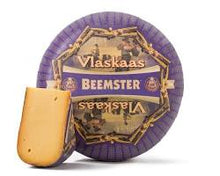 Wholesale Beemster Vlaskaas Cheese 8 LB Wheel - Authentic Dutch Semi-Firm Aged Gouda- Bulk