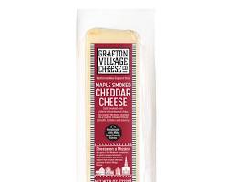 Wholesale Grafton Maple Smoked Cheddar Cheese Bar 8 OZ- Bulk