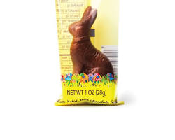 Wholesale Madelaine Chocolate 6 Oz. Sitting Rabbit Cello Bag (5¾") (2 Displayers)- Bulk